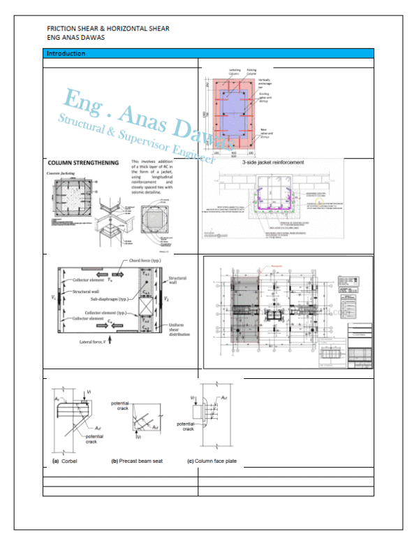Horizontal Shear in Concrete Structures